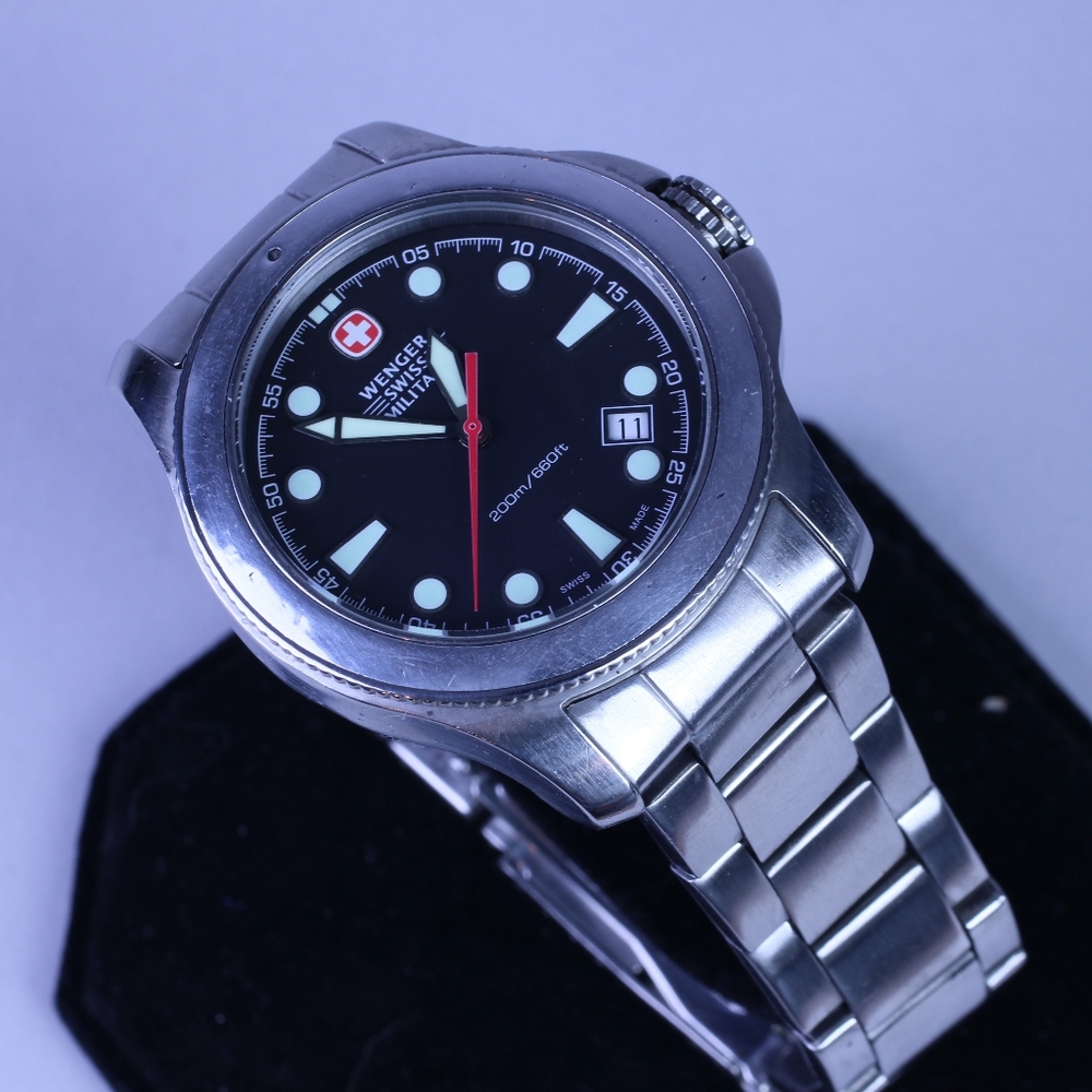 Wenger Swiss Military Stainless Steel Men Watch.